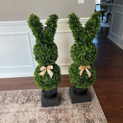 🔥Easter Hot Sale 49% OFF🌳🐇Artisan-Crafted Bunny Topiary Trees💥
