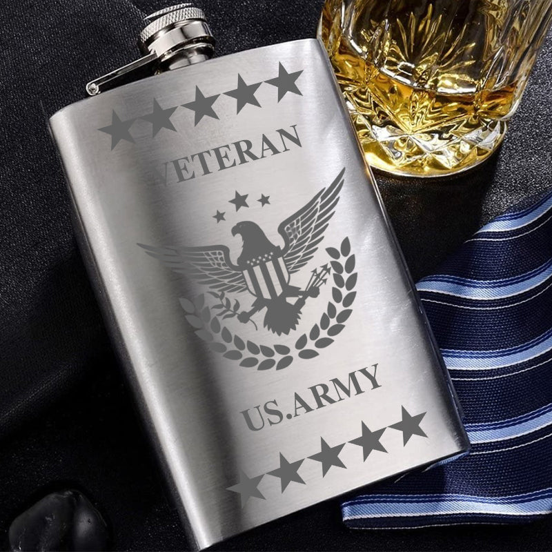 🔥49% OFF🎖️Stainless Steel Military Veteran Flasks